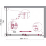 Душевой уголок BELBAGNO ACQUA-AH-1-100/80-C-Cr