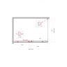Душевой уголок BELBAGNO UNO-195-AH-1-130/90-P-Cr